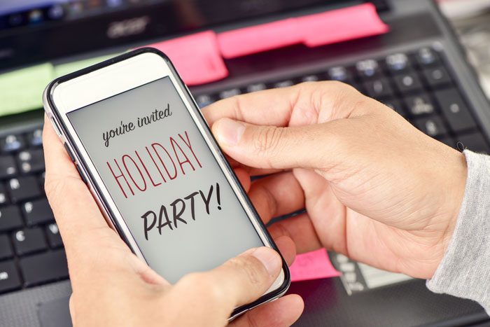 6 tips for staying sober at holiday parties - you're invited - cellphone - summit bhc