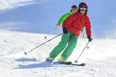 Inaugural Collegiate Recovery Skiathon - people skiing - summit bhc