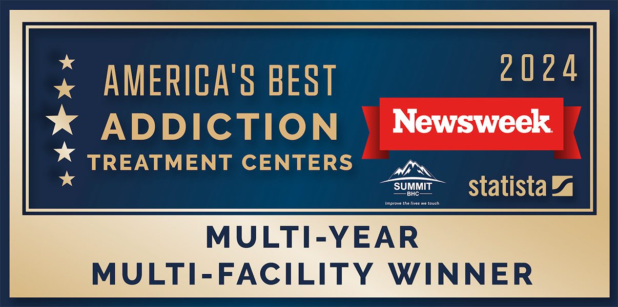 Summit BHC and six subsidiary facilities, were recently selected as Newsweek America’s Best Addiction Treatment Centers for 2024. 