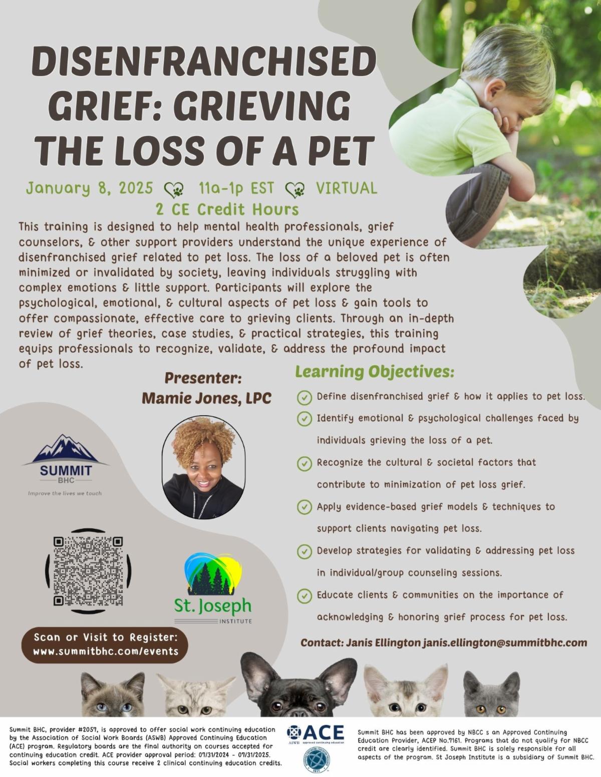 Disenfranchised Grief: Grieving the Loss of a Pet